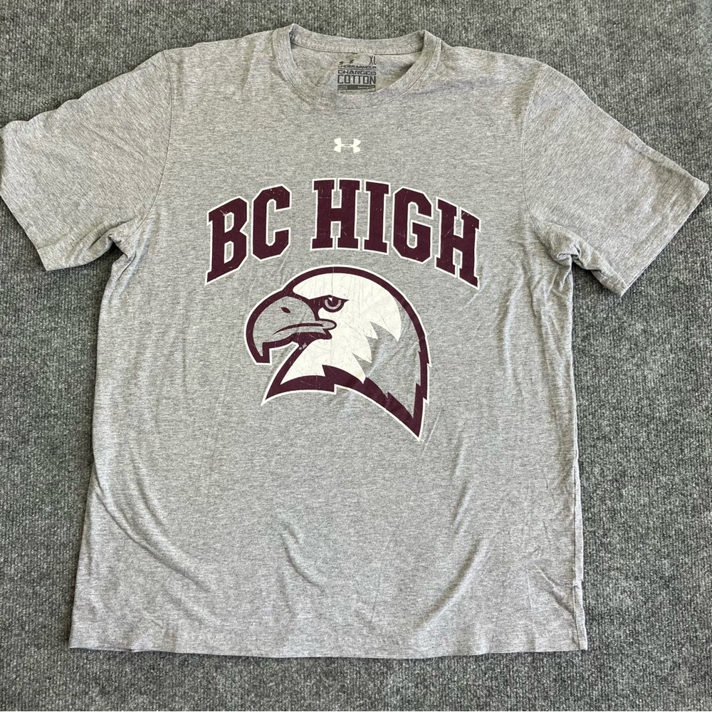 Under Armour Men's Eagle Animal Xl Charged Cotton T-Shirt, Grey BH Highschool